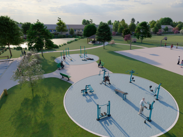 Level Green Fitness Area