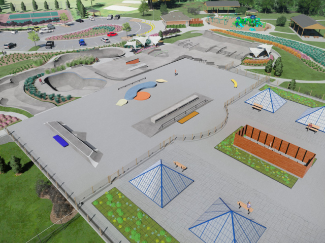 Woodstock Skate Park Rendering