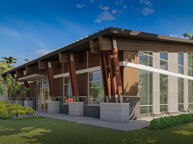 Great Neck Pavilion Rendering Side