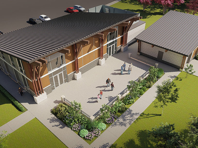 Great Neck Pavilion Aerial Rendering