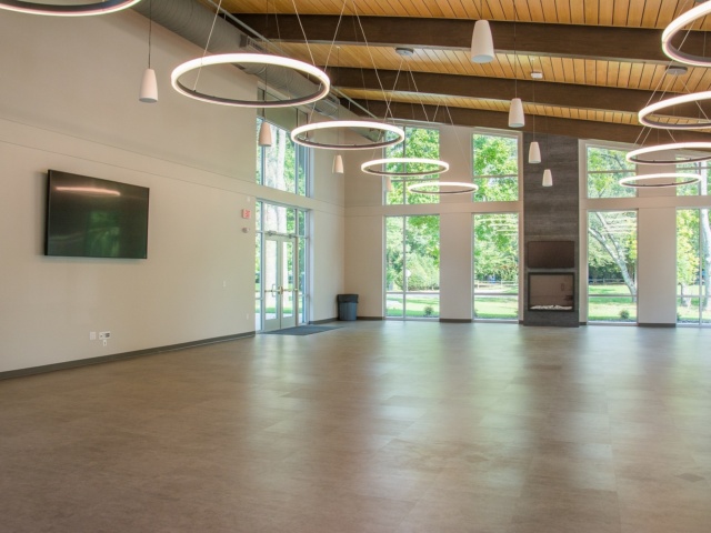 Main room looking down lenght of space