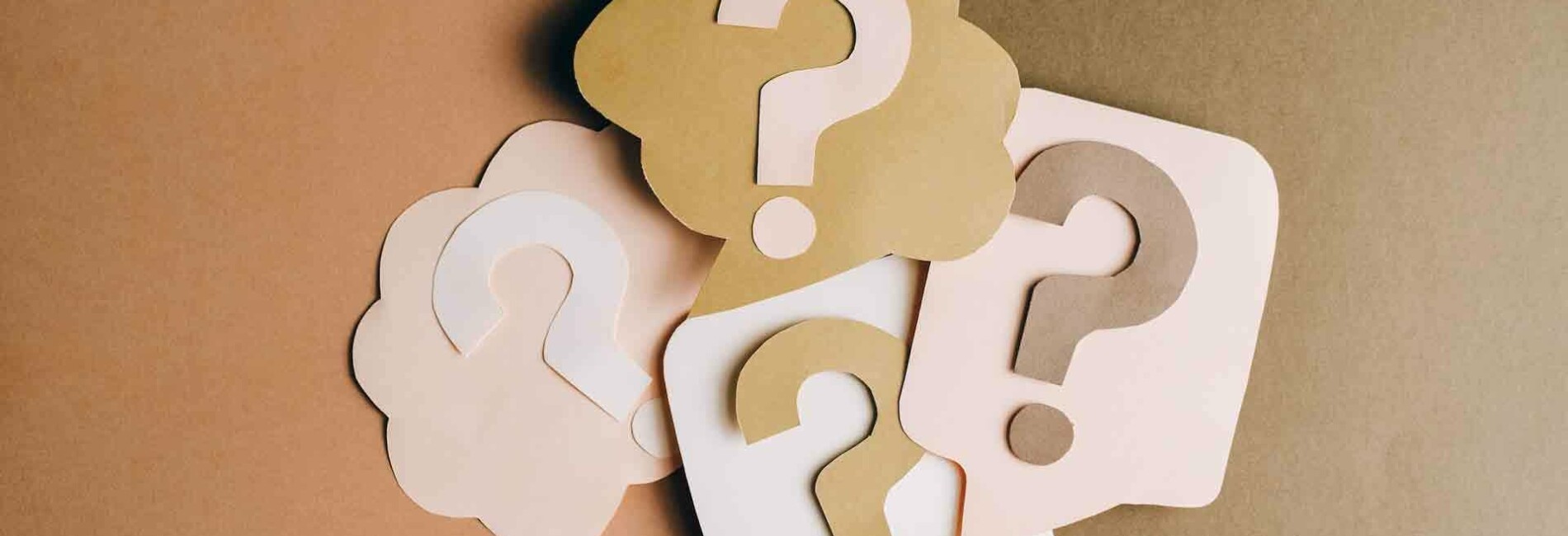 Paper Cutouts of Question Marks