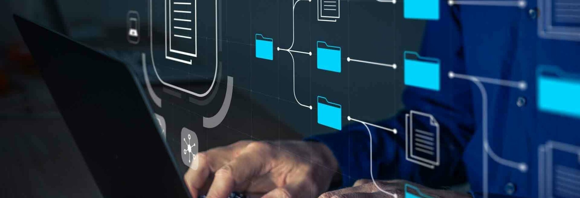 Computer with File Folders